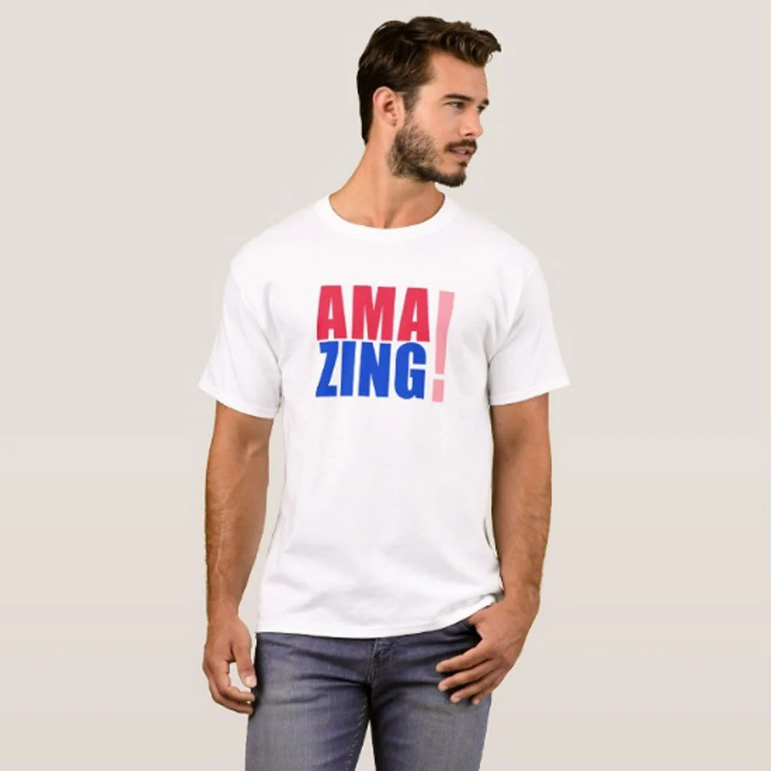 Nutcase Designer Round Neck Men's T-Shirt Wrinkle-Free Poly Cotton Tees - Amazing - Image 3