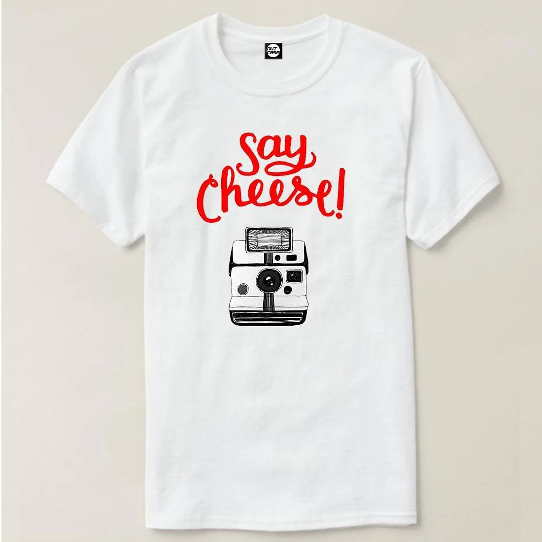 Nutcase Designer Round Neck Men's T-Shirt Wrinkle-Free Poly Cotton Tees - Say Cheese - Image 4