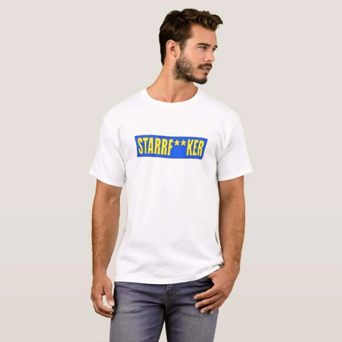 Nutcase Designer Round Neck Men's T-Shirt Wrinkle-Free Poly Cotton Tees - Starrf ker - Image 3
