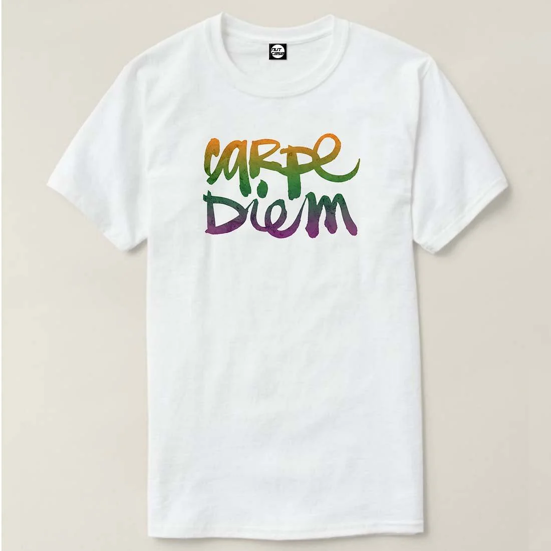 Nutcase Designer Round Neck Men's T-Shirt Wrinkle-Free Poly Cotton Tees - Carpe Diem - Image 4