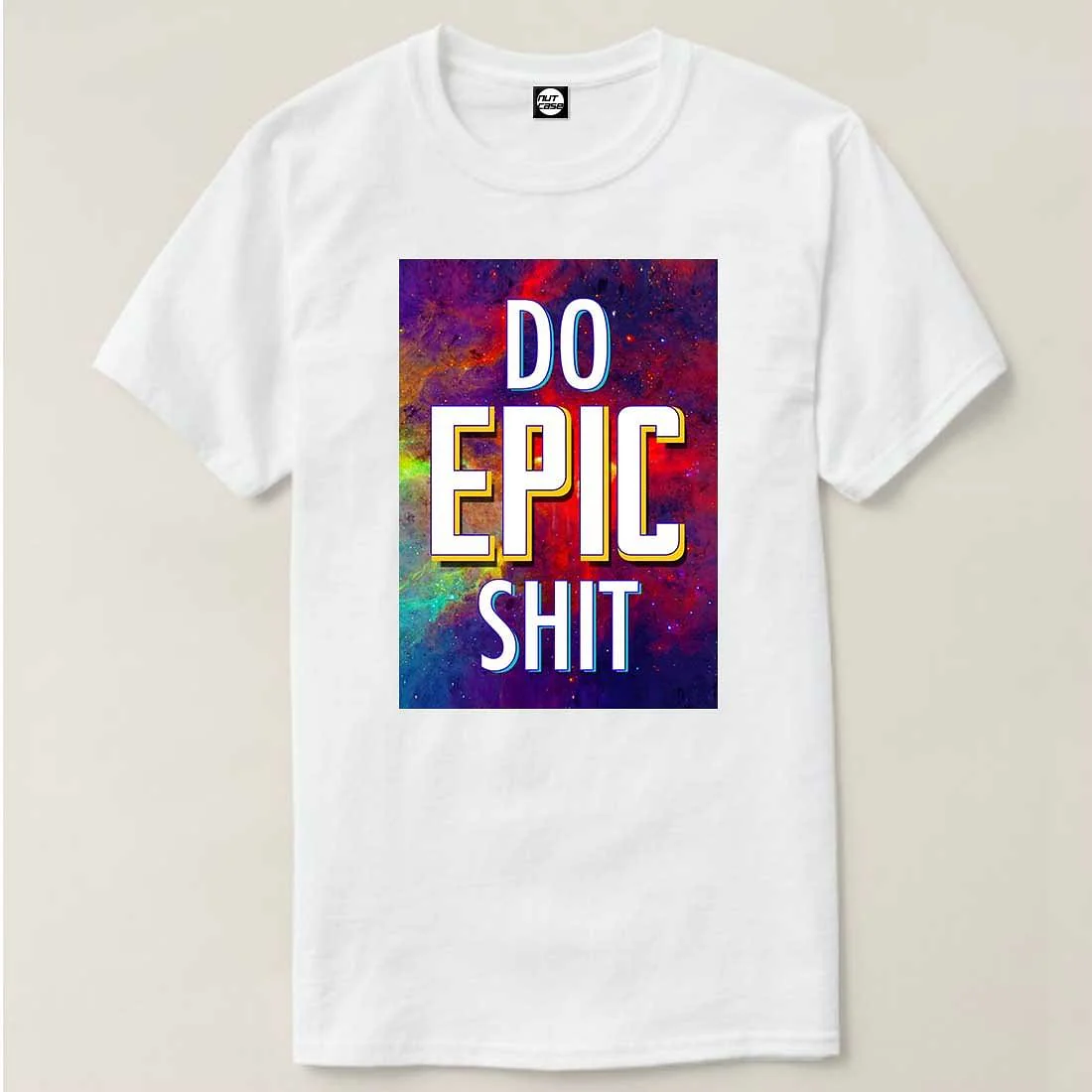 Nutcase Designer Round Neck Men's T-Shirt Wrinkle-Free Poly Cotton Tees - Do Epic Shit - Image 4