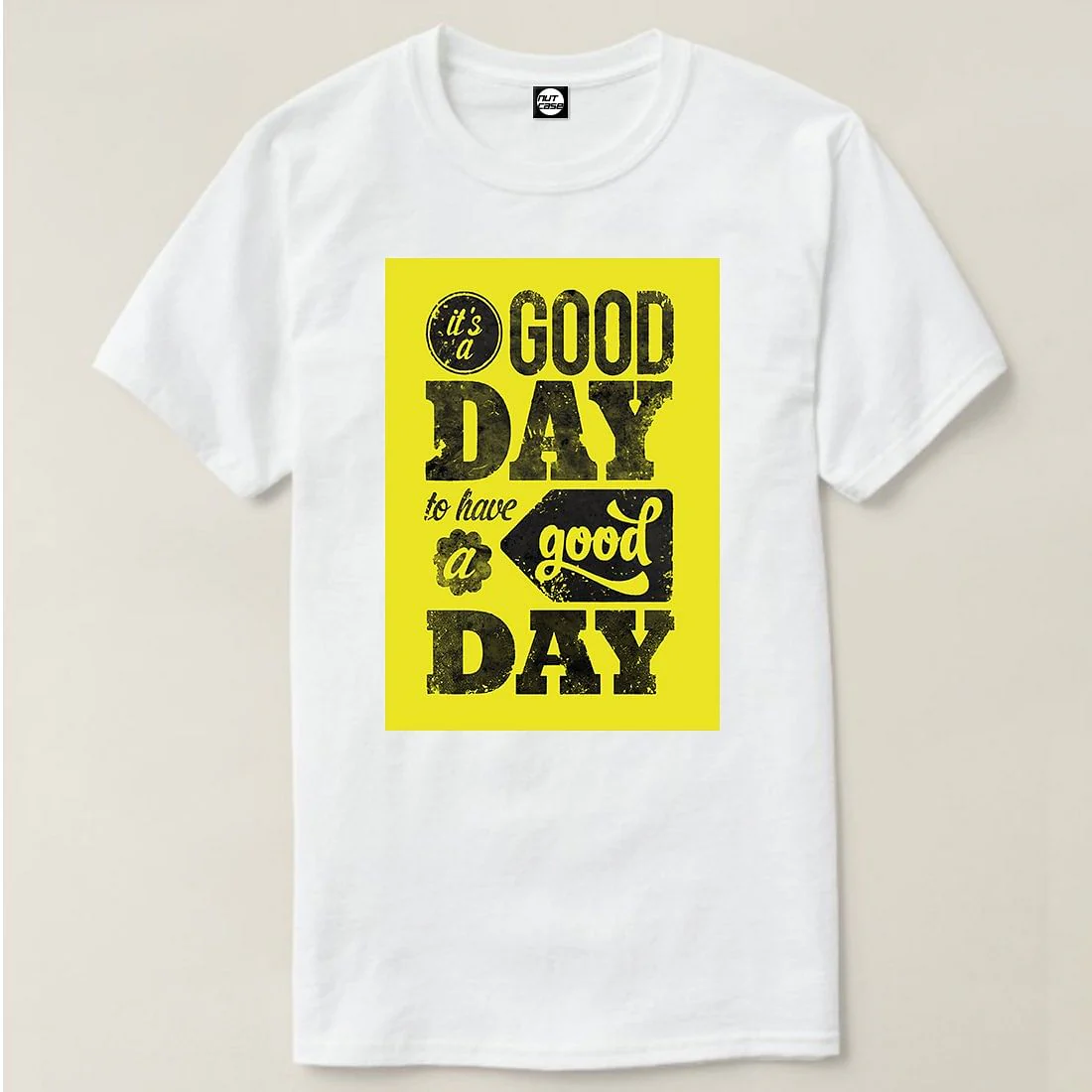 Nutcase Designer Round Neck Men's T-Shirt Wrinkle-Free Poly Cotton Tees - Good Day - Image 4