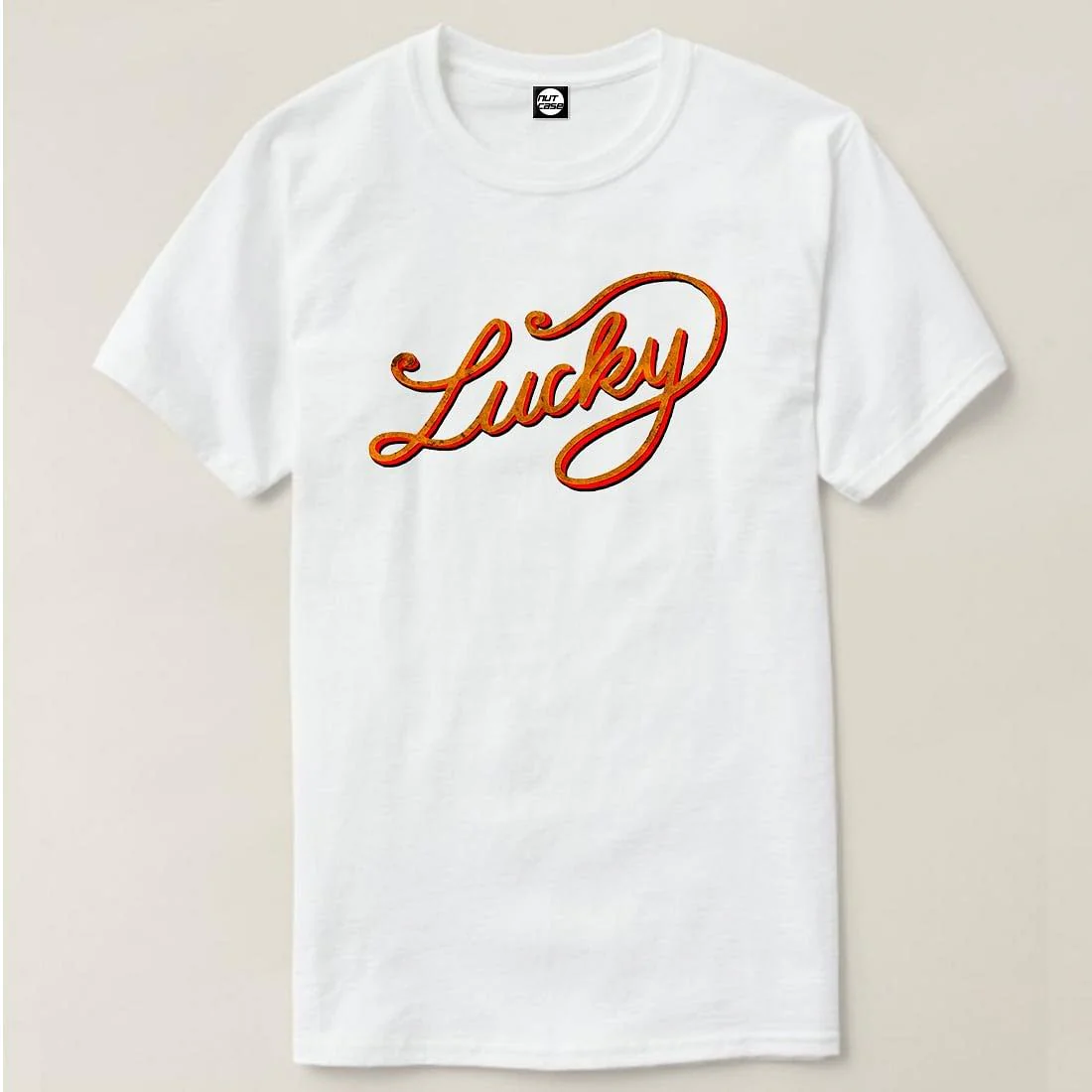 Nutcase Designer Round Neck Men's T-Shirt Wrinkle-Free Poly Cotton Tees - Lucky - Image 4