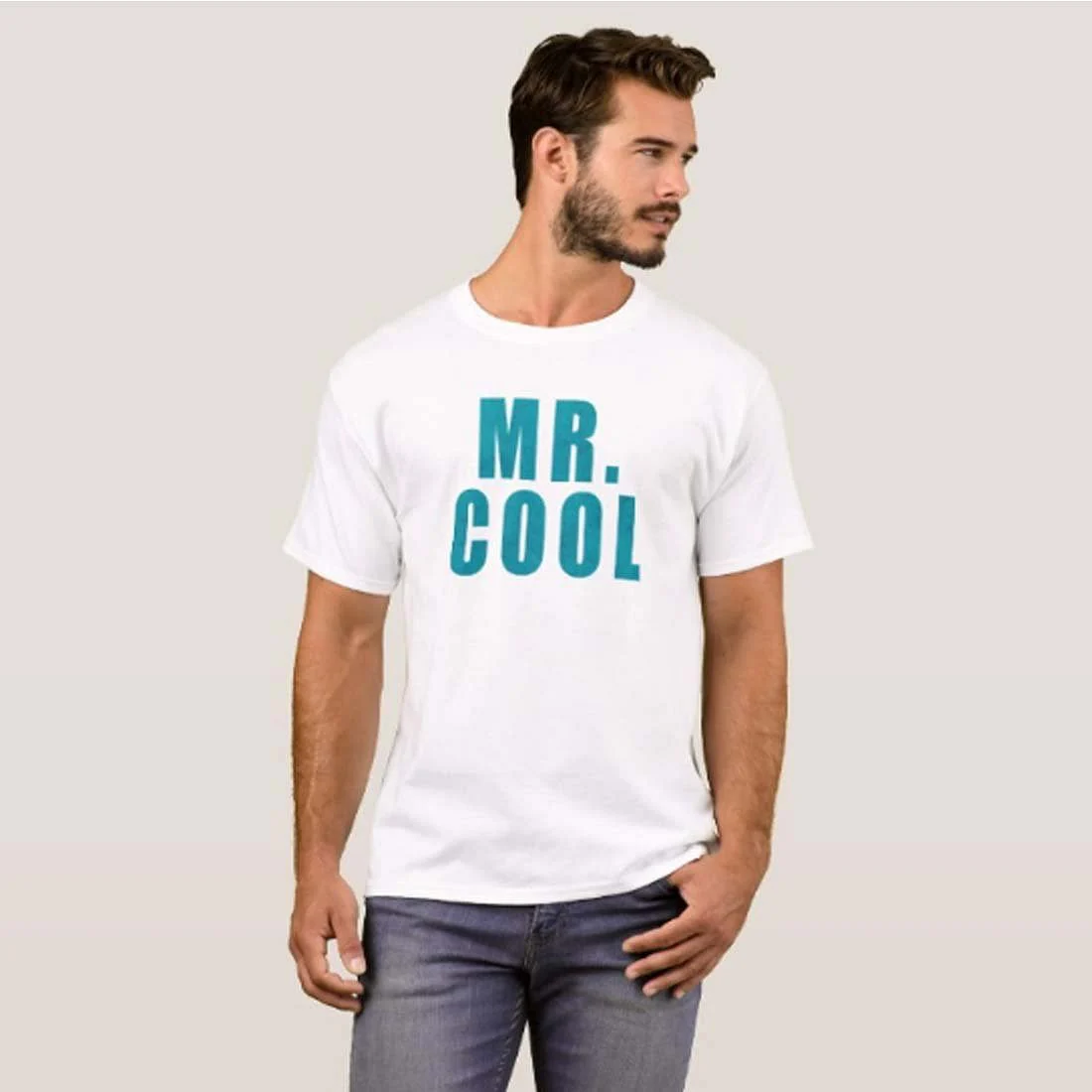 Nutcase Designer Round Neck Men's T-Shirt Wrinkle-Free Poly Cotton Tees - Mr. Cool - Image 3
