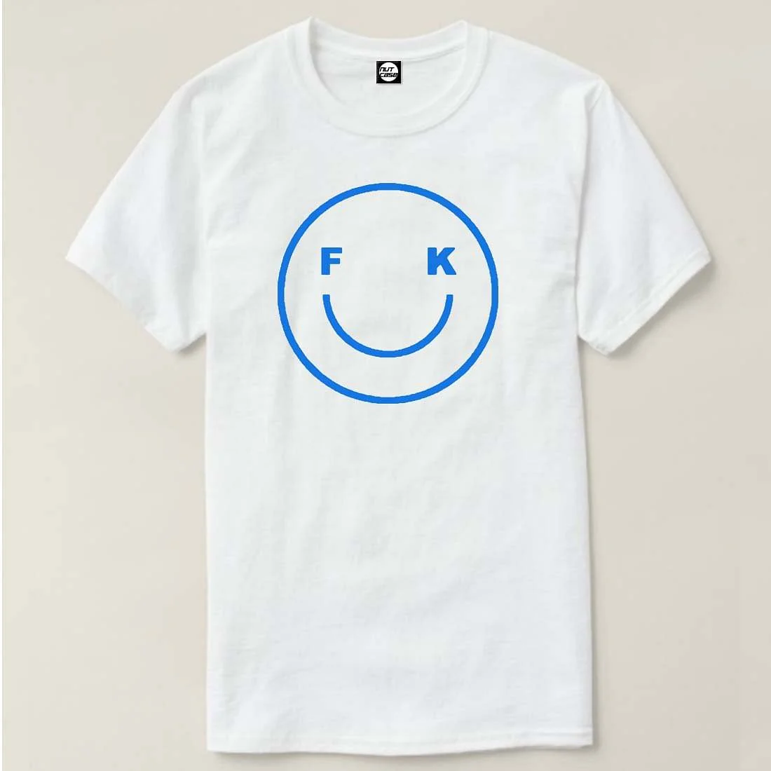 Nutcase Designer Round Neck Men's T-Shirt Wrinkle-Free Poly Cotton Tees - Smily - Image 4