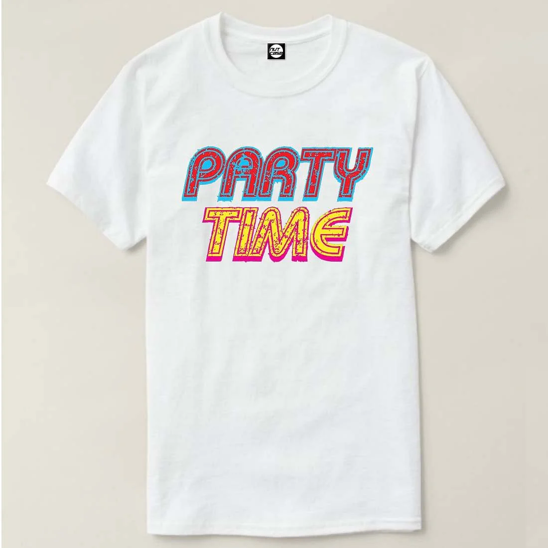 Nutcase Designer Round Neck Men's T-Shirt Wrinkle-Free Poly Cotton Tees - Party Time - Image 4