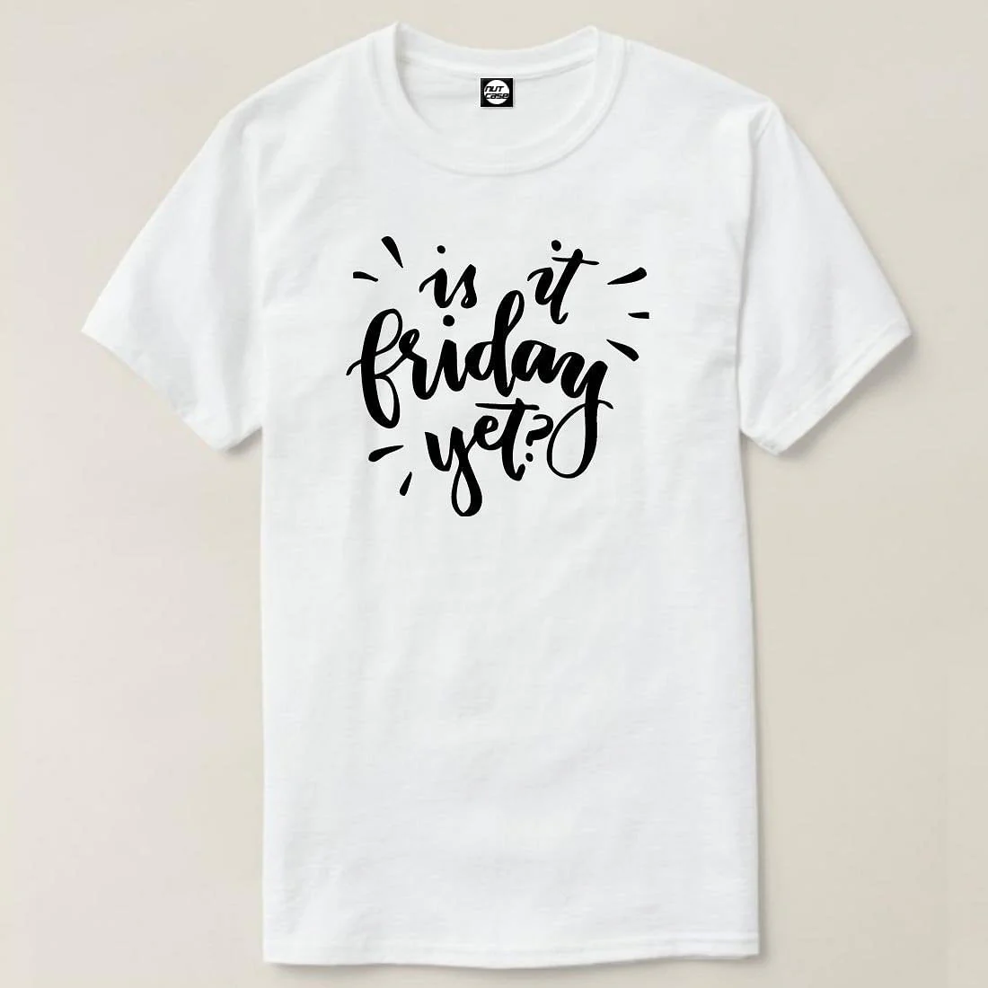 Nutcase Designer Round Neck Men's T-Shirt Wrinkle-Free Poly Cotton Tees - Friday - Image 4