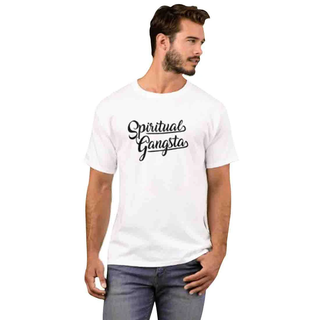 Nutcase Designer Round Neck Men's T-Shirt Wrinkle-Free Poly Cotton Tees - Spiritual Gangsta - Image 3