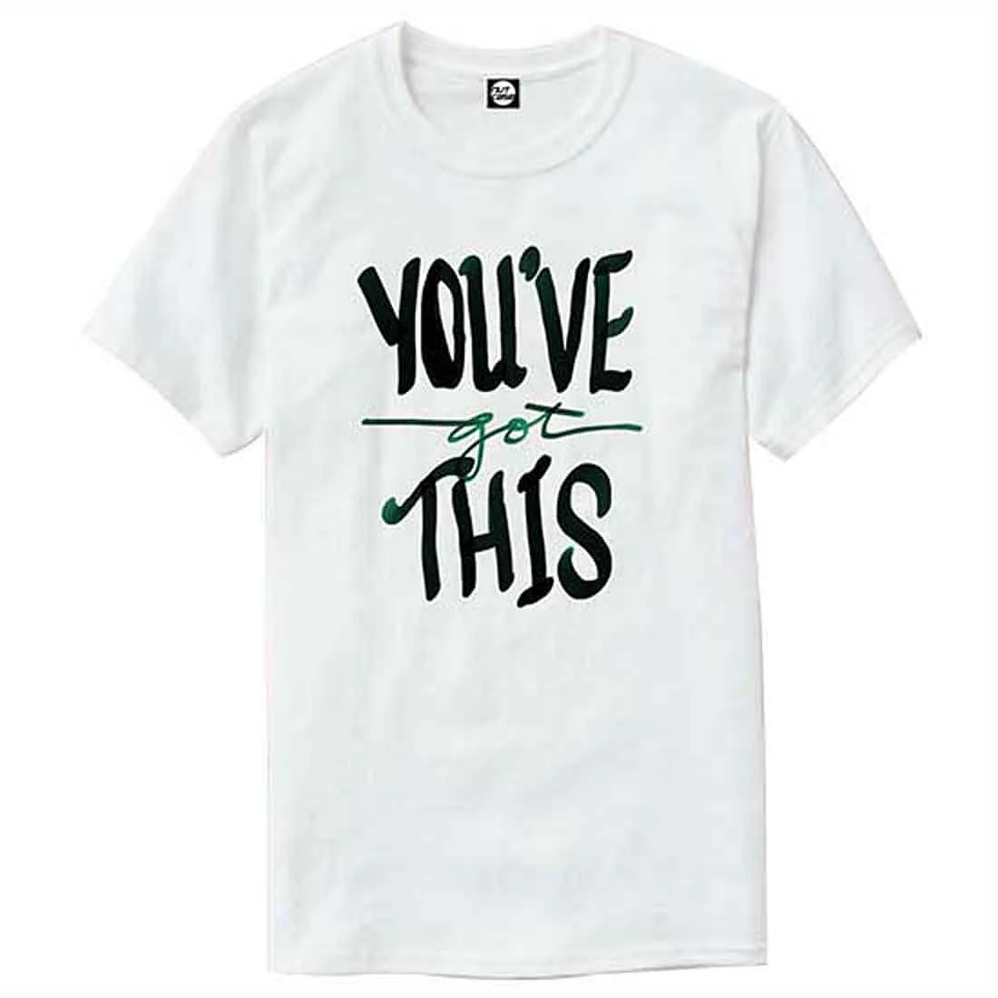 Nutcase Designer Round Neck Men's T-Shirt Wrinkle-Free Poly Cotton Tees - You Got This - Image 4