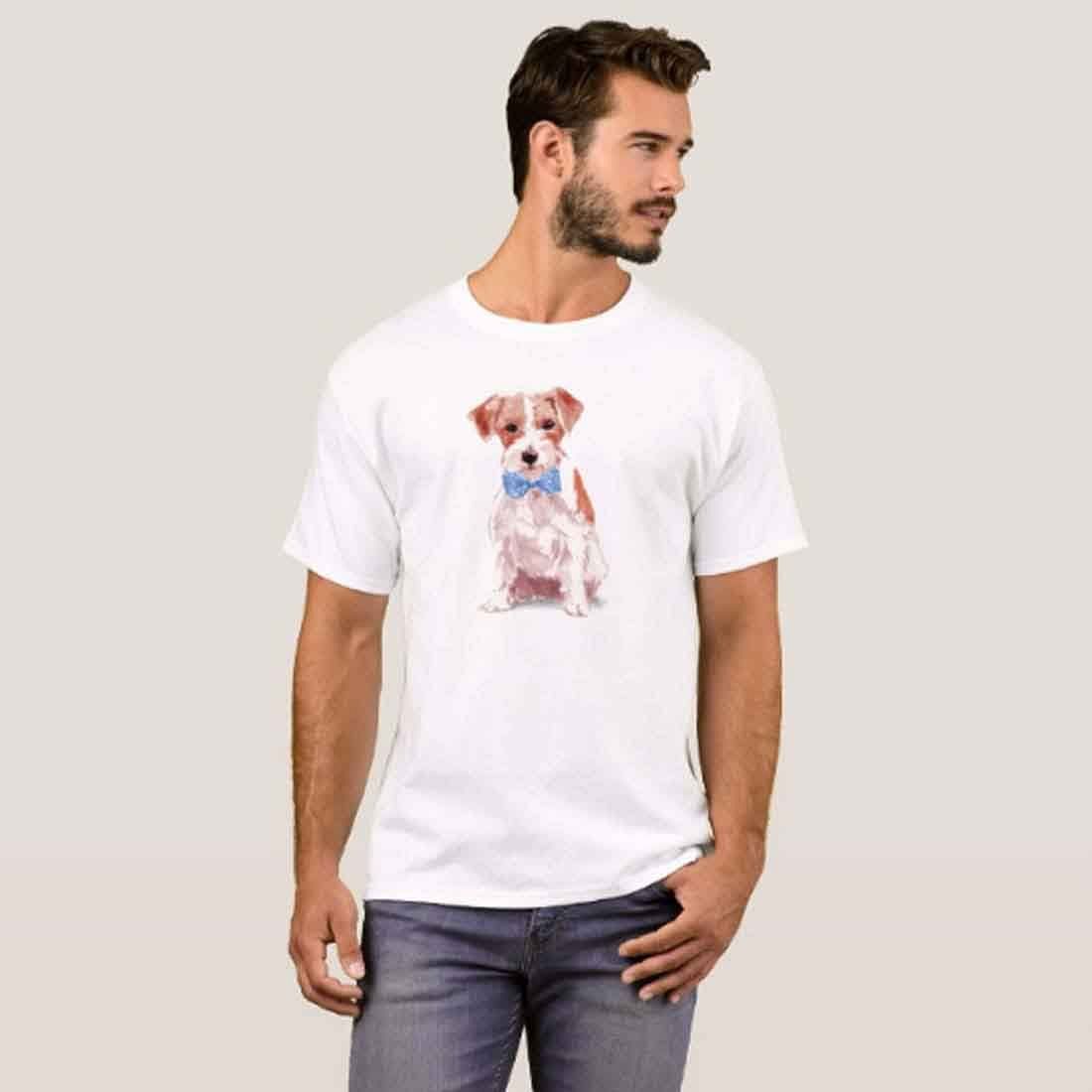 Nutcase Designer Round Neck Men's T-Shirt Wrinkle-Free Poly Cotton Tees - Sweet Doggy - Image 3