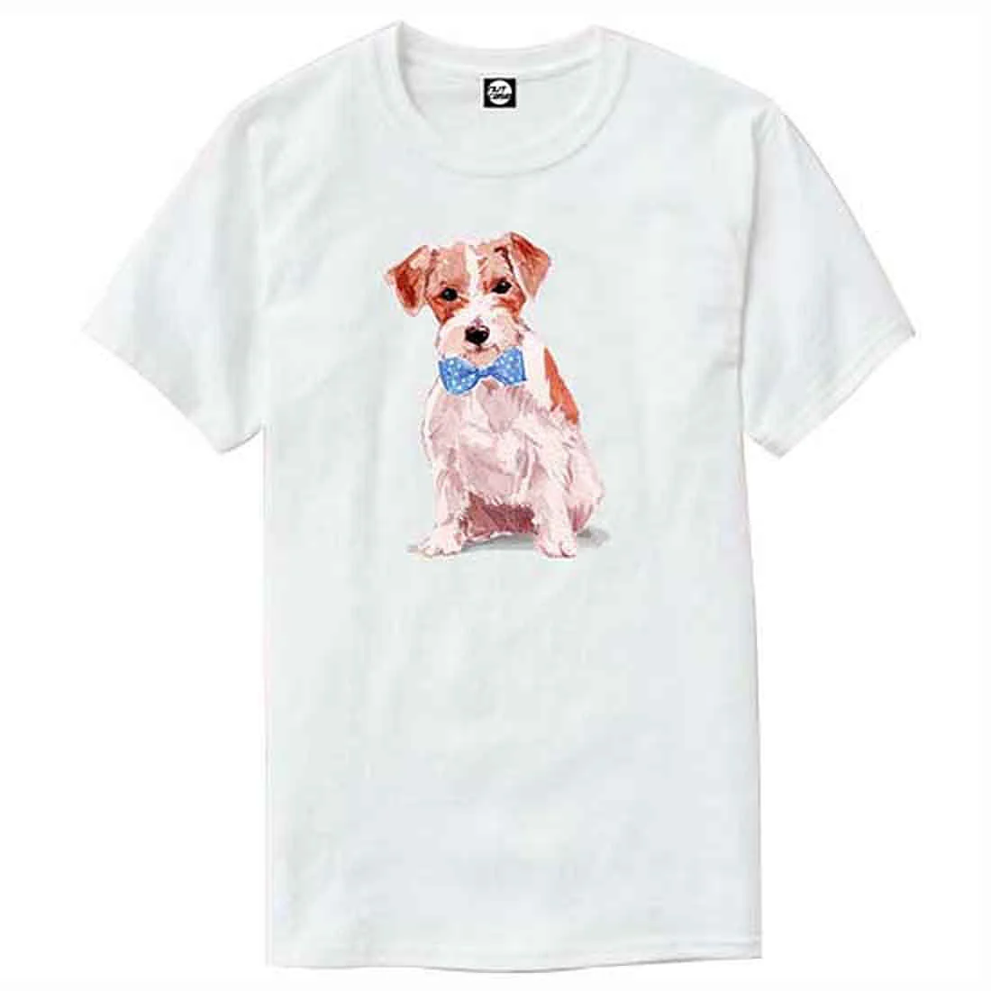Nutcase Designer Round Neck Men's T-Shirt Wrinkle-Free Poly Cotton Tees - Sweet Doggy - Image 4