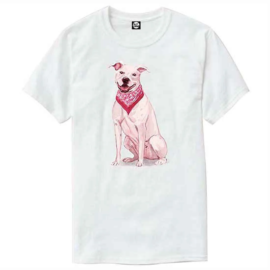 Nutcase Designer Round Neck Men's T-Shirt Wrinkle-Free Poly Cotton Tees - Dashing Pitbull - Image 4