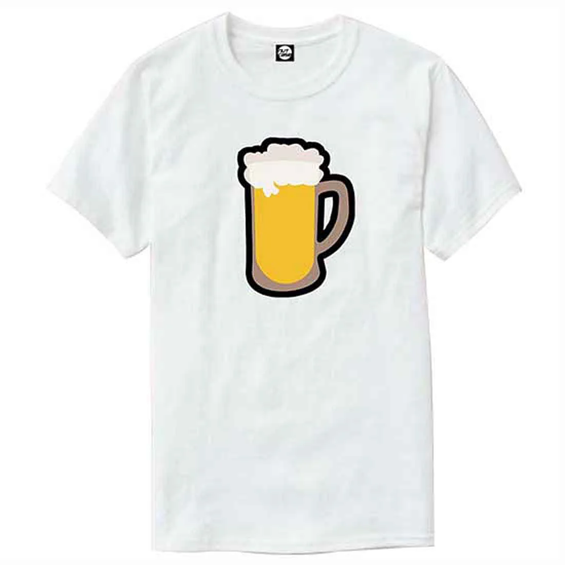 Nutcase Designer Round Neck Men's T-Shirt Wrinkle-Free Poly Cotton Tees - Beer Glass - Image 4