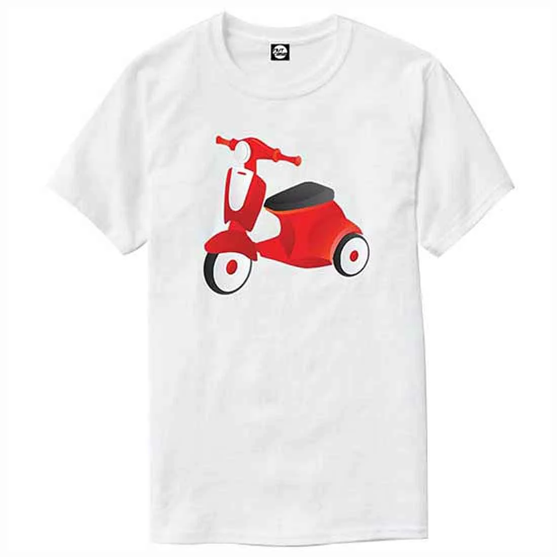 Nutcase Designer Round Neck Men's T-Shirt Wrinkle-Free Poly Cotton Tees - Old Motor Cycle - Image 4