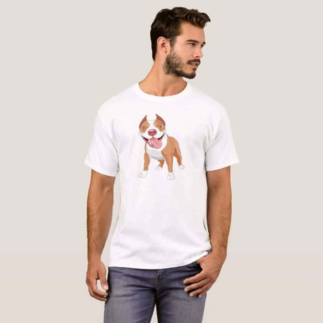 Nutcase Designer Round Neck Men's T-Shirt Wrinkle-Free Poly Cotton Tees - Doggy - Image 3
