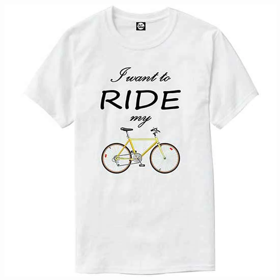Nutcase Designer Round Neck Men's T-Shirt Wrinkle-Free Poly Cotton Tees - I Want to Ride - Image 4
