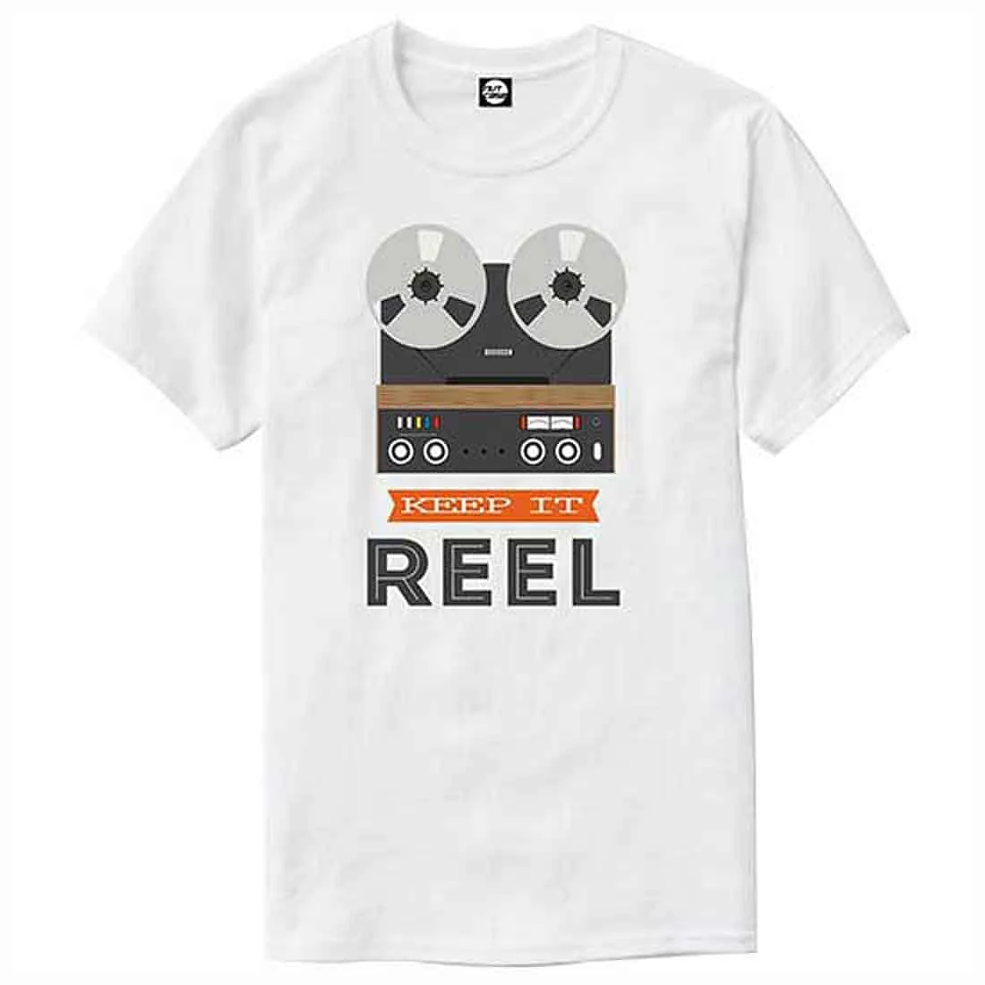 Nutcase Designer Round Neck Men's T-Shirt Wrinkle-Free Poly Cotton Tees - Reel - Image 4