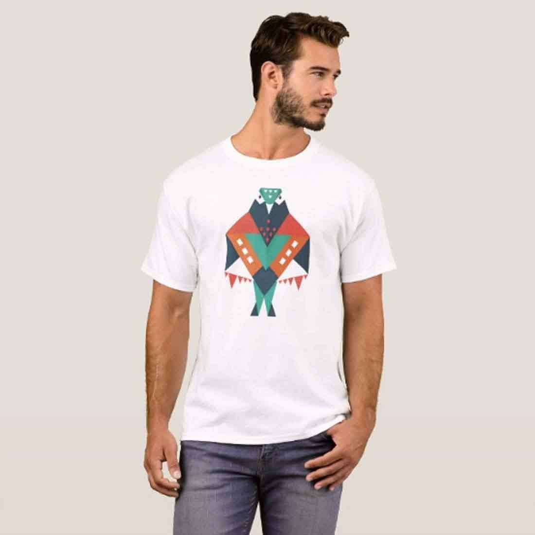 Nutcase Designer Round Neck Men's T-Shirt Wrinkle-Free Poly Cotton Tees - Bird Attitude - Image 3