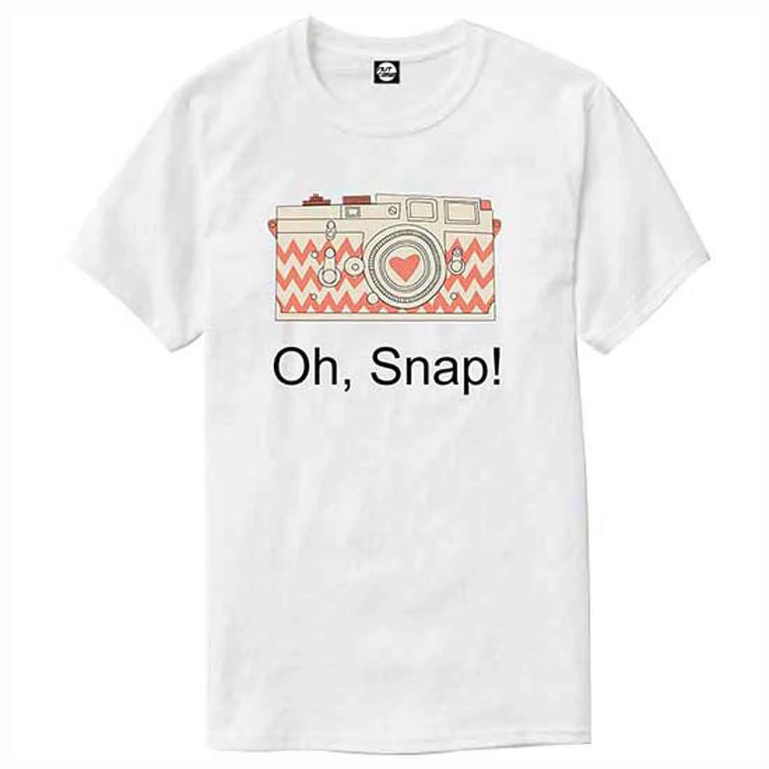 Nutcase Designer Round Neck Men's T-Shirt Wrinkle-Free Poly Cotton Tees - Oh Snap - Image 4