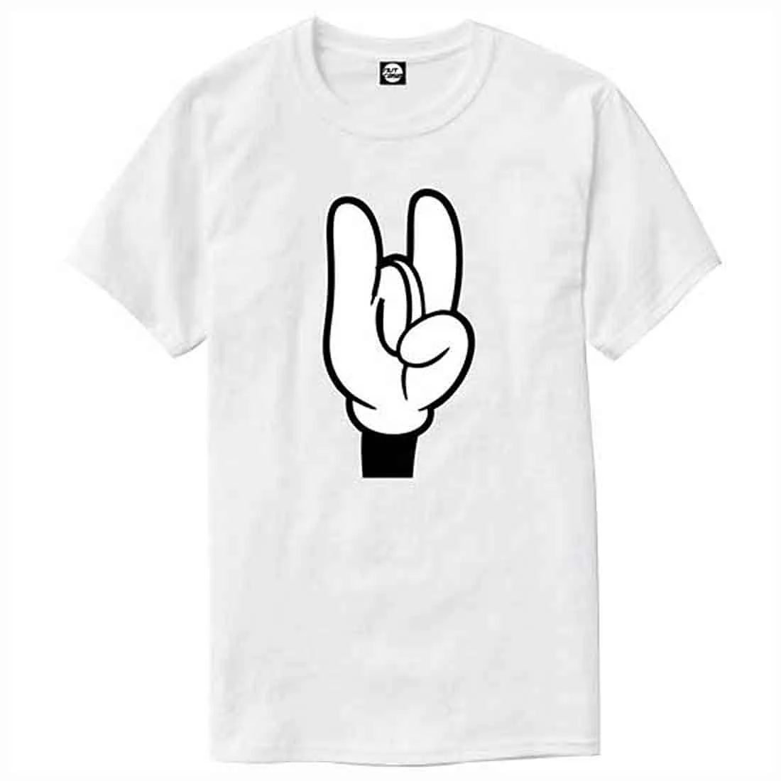 Nutcase Designer Round Neck Men's T-Shirt Wrinkle-Free Poly Cotton Tees - Two Finger - Image 4