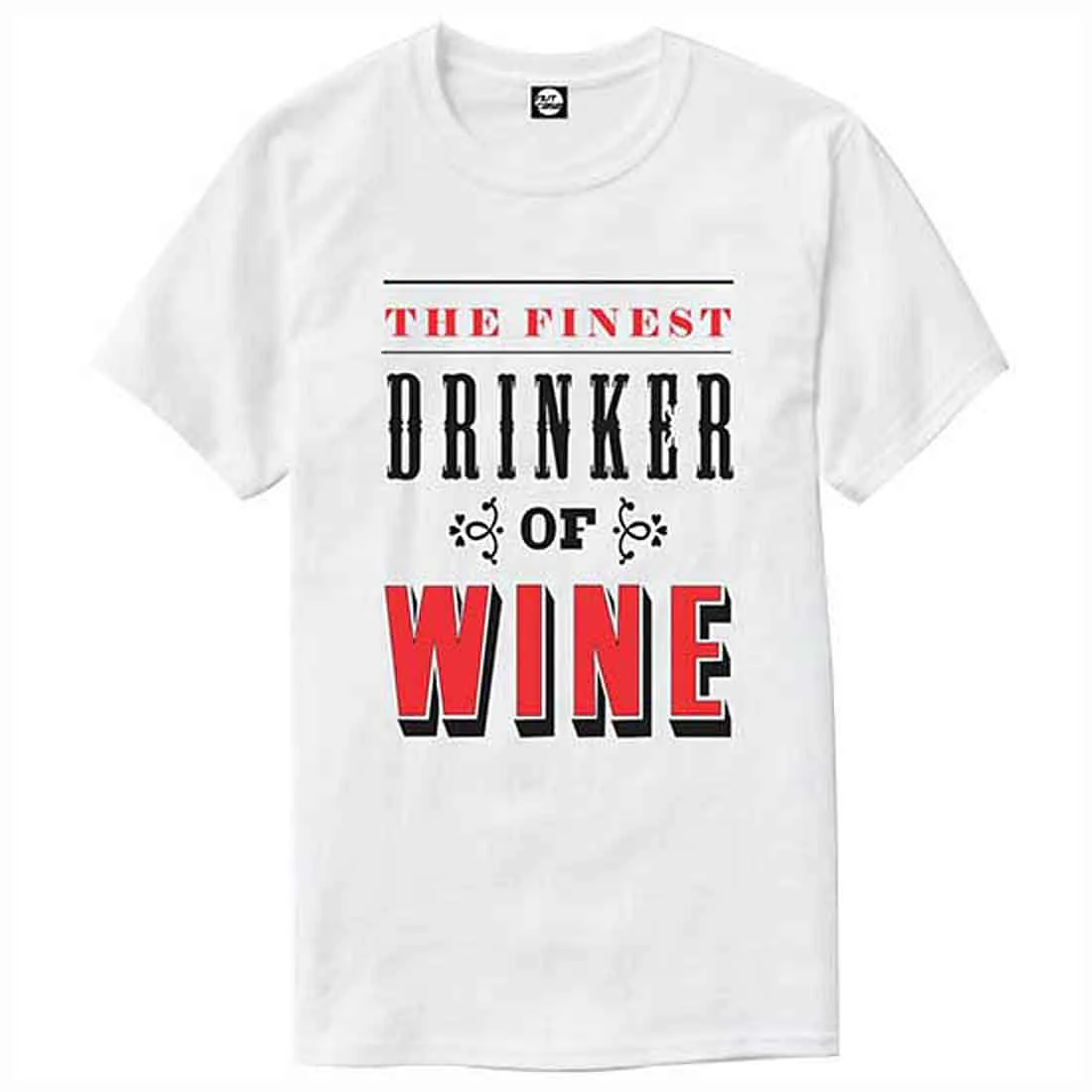 Nutcase Designer Round Neck Men's T-Shirt Wrinkle-Free Poly Cotton Tees - Drinker of Wine - Image 4
