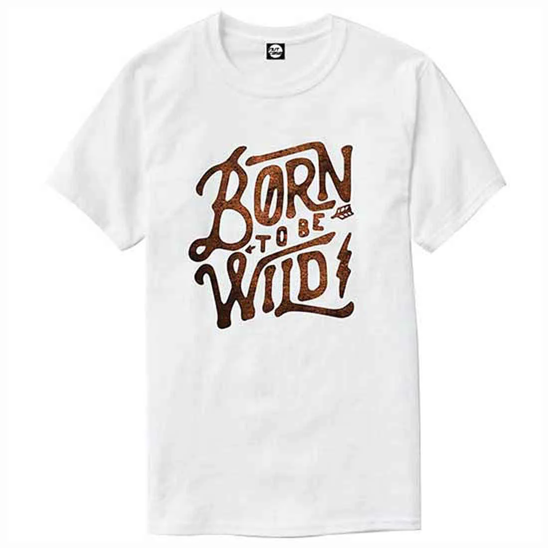 Nutcase Designer Round Neck Men's T-Shirt Wrinkle-Free Poly Cotton Tees - Born to Be Wild - Image 4