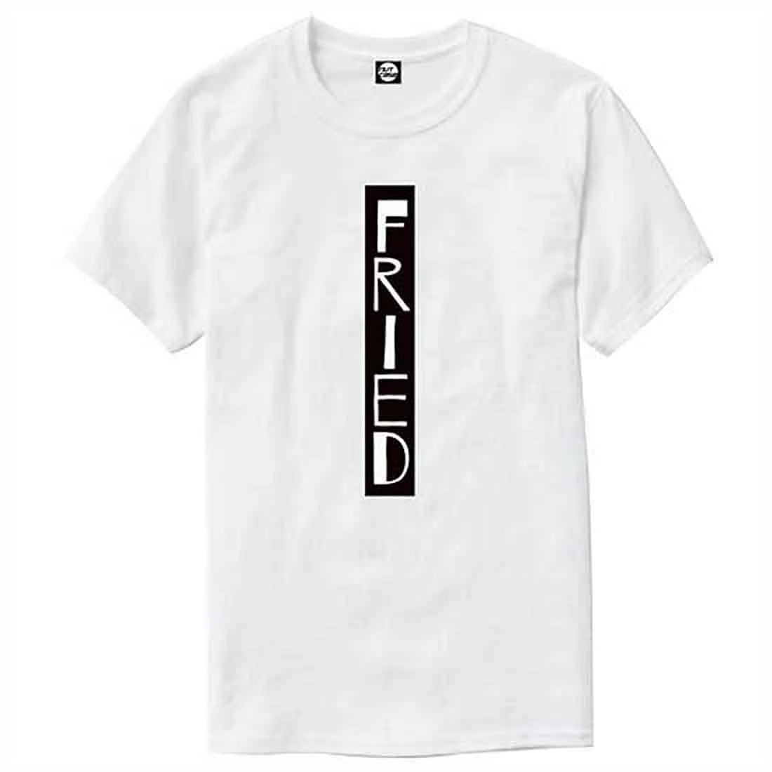 Nutcase Designer Round Neck Men's T-Shirt Wrinkle-Free Poly Cotton Tees - Fried Black - Image 4