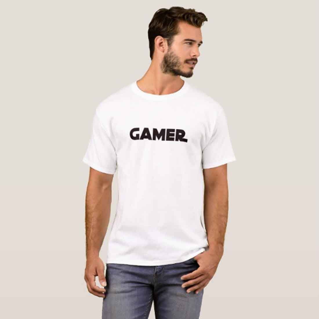 Nutcase Designer Round Neck Men's T-Shirt Wrinkle-Free Poly Cotton Tees - Gamer - Image 3