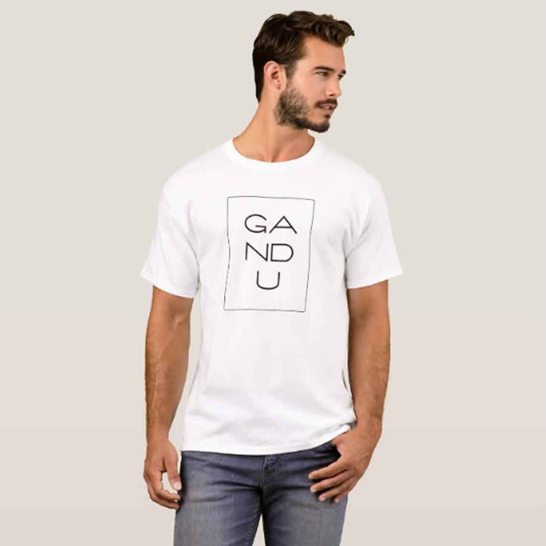 Nutcase Designer Round Neck Men's T-Shirt Wrinkle-Free Poly Cotton Tees - Typo - Image 3