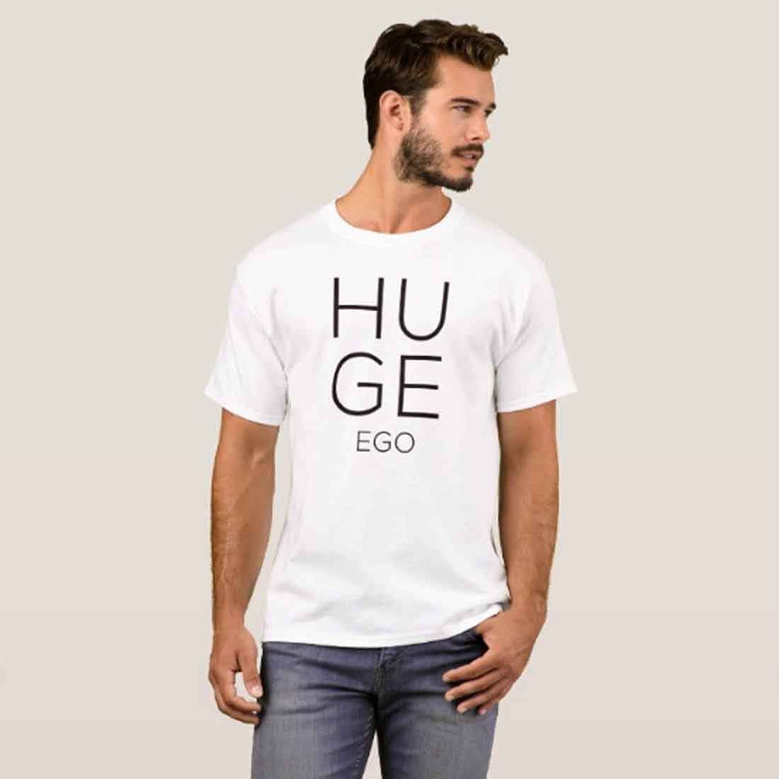 Nutcase Designer Round Neck Men's T-Shirt Wrinkle-Free Poly Cotton Tees - EGO - Image 3