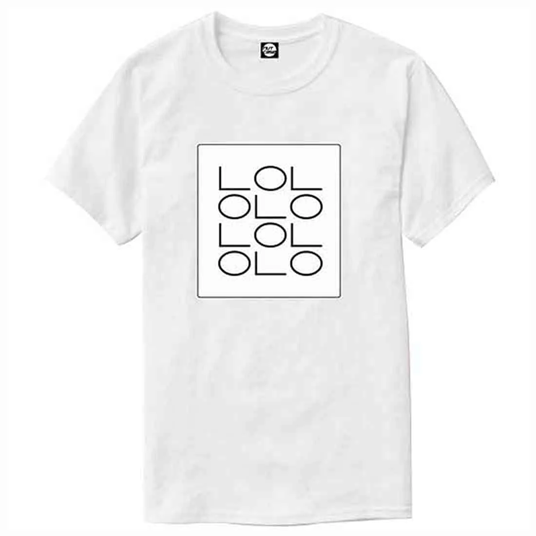 Nutcase Designer Round Neck Men's T-Shirt Wrinkle-Free Poly Cotton Tees - LOL Pattern - Image 4