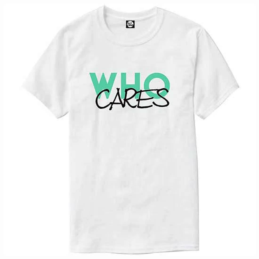 Nutcase Designer Round Neck Men's T-Shirt Wrinkle-Free Poly Cotton Tees - Who Cares - Image 4