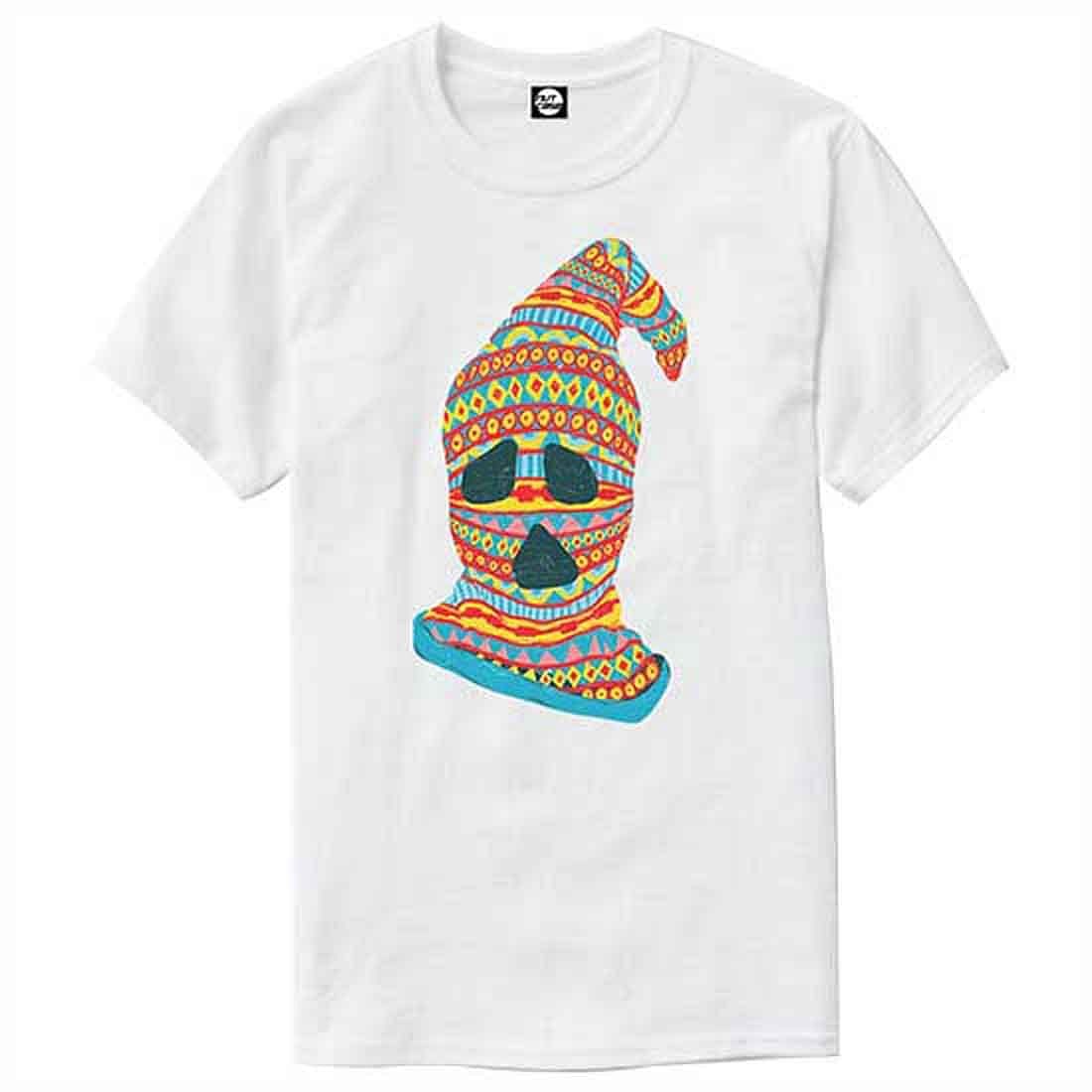 Nutcase Designer Round Neck Men's T-Shirt Wrinkle-Free Poly Cotton Tees - Ghost Face - Image 4