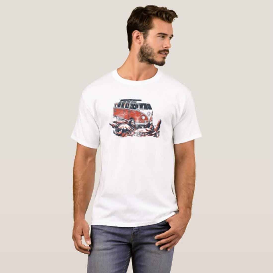 Nutcase Designer Round Neck Men's T-Shirt Wrinkle-Free Poly Cotton Tees - Travel - Image 3