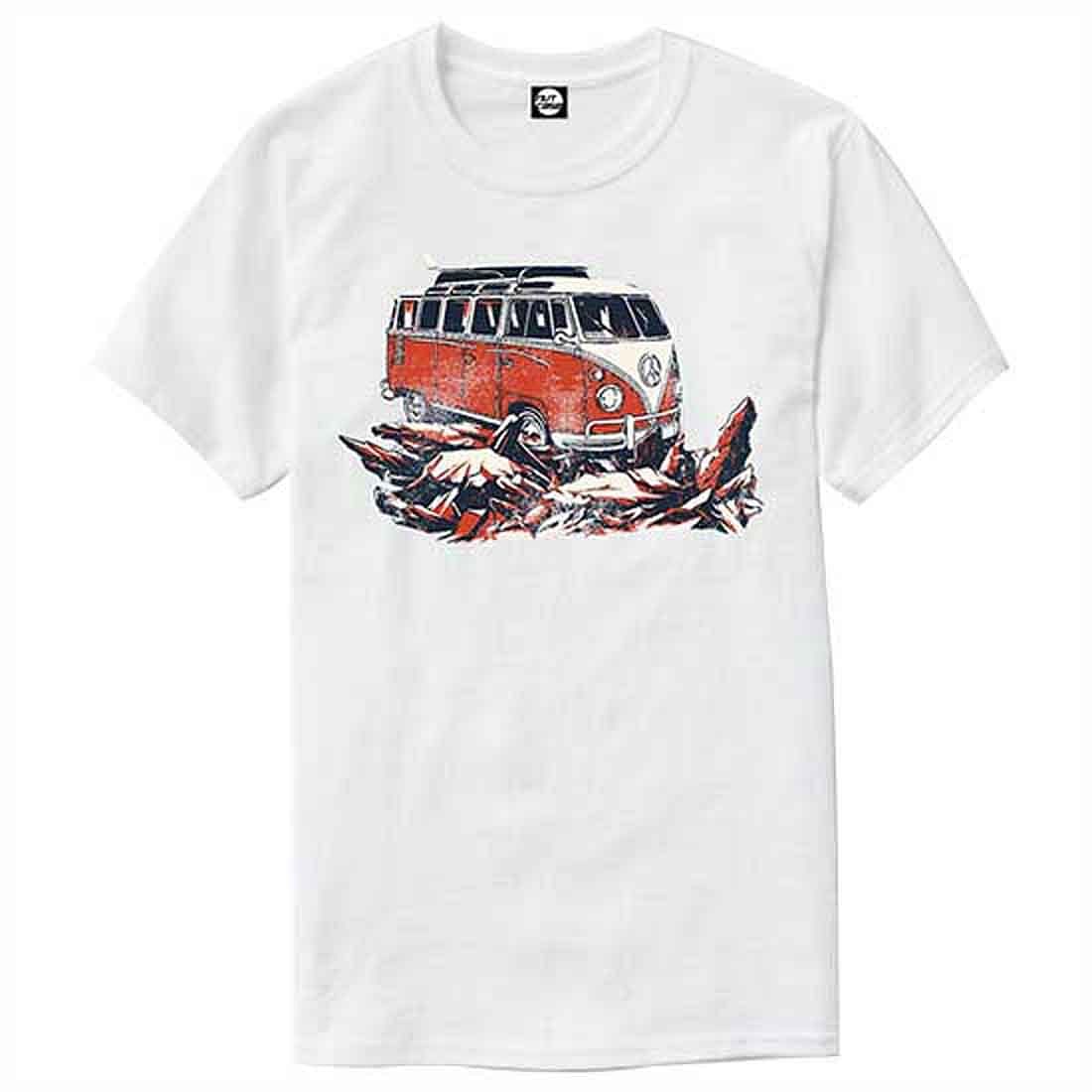 Nutcase Designer Round Neck Men's T-Shirt Wrinkle-Free Poly Cotton Tees - Travel - Image 4