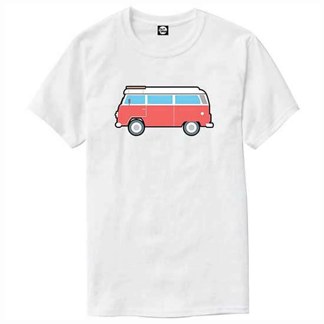 Nutcase Designer Round Neck Men's T-Shirt Wrinkle-Free Poly Cotton Tees - Bus - Image 4