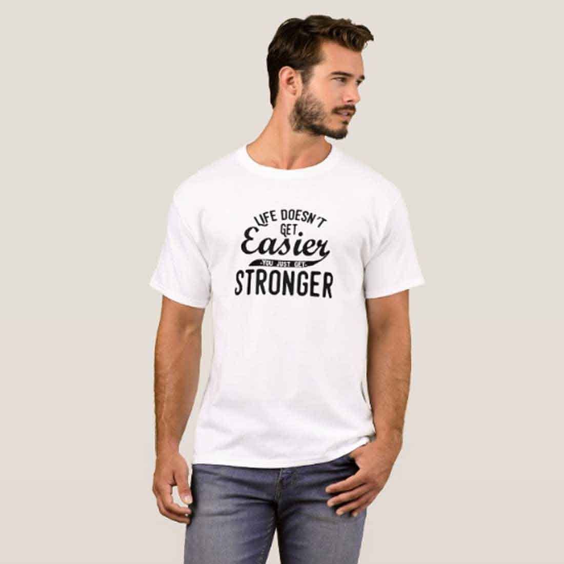 Nutcase Designer Round Neck Men's T-Shirt Wrinkle-Free Poly Cotton Tees - Easier Stronger - Image 3