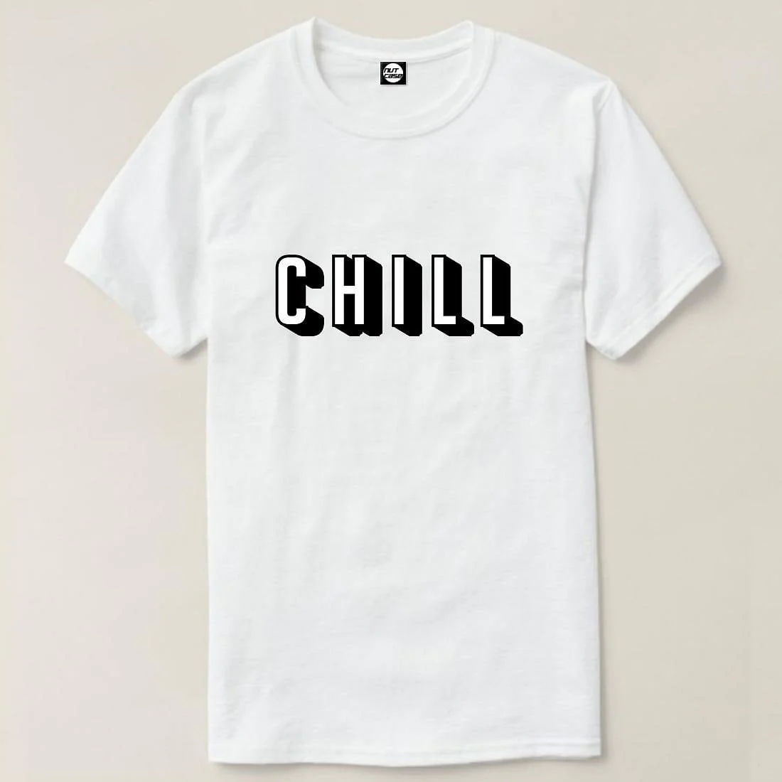 Nutcase Designer Round Neck Men's T-Shirt Wrinkle-Free Poly Cotton Tees - Chill - Image 4