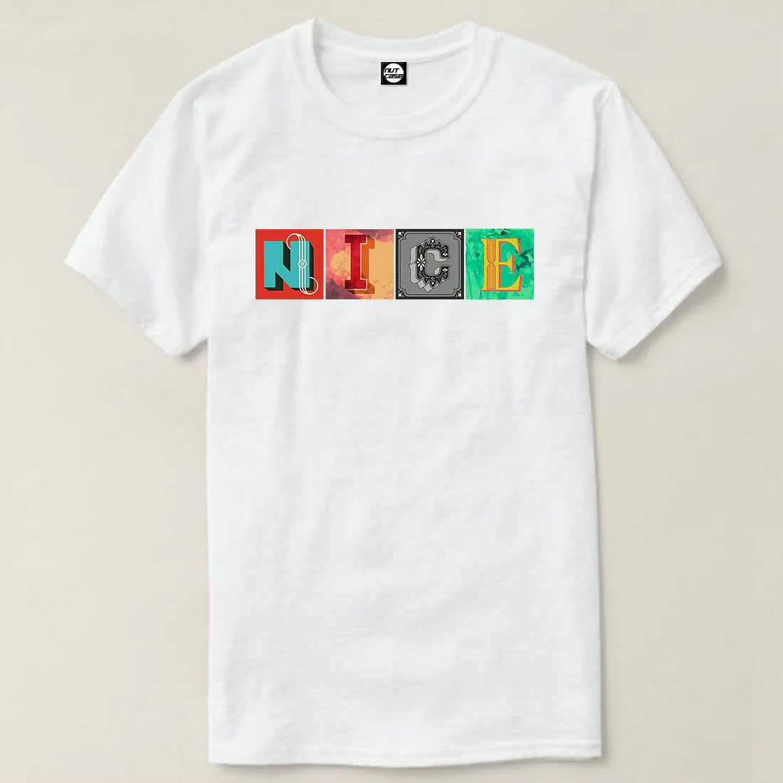 Nutcase Designer Round Neck Men's T-Shirt Wrinkle-Free Poly Cotton Tees - Nice - Image 4
