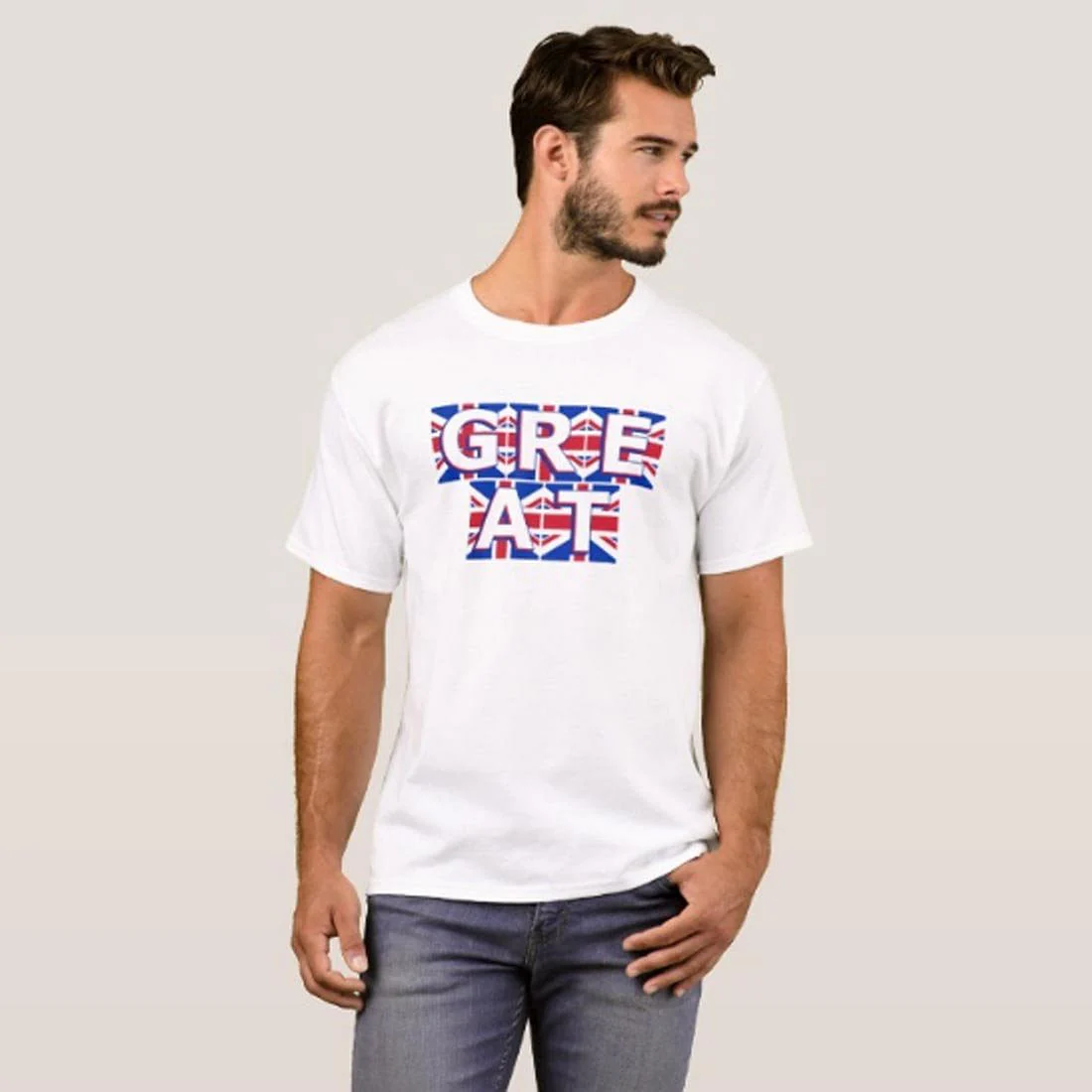 Nutcase Designer Round Neck Men's T-Shirt Wrinkle-Free Poly Cotton Tees - Great - Image 3