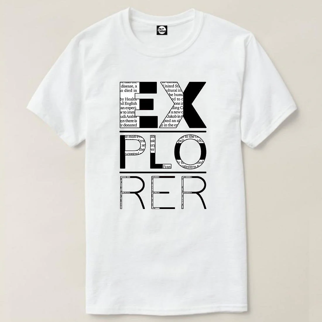 Nutcase Designer Round Neck Men's T-Shirt Wrinkle-Free Poly Cotton Tees - Explorer Black - Image 4