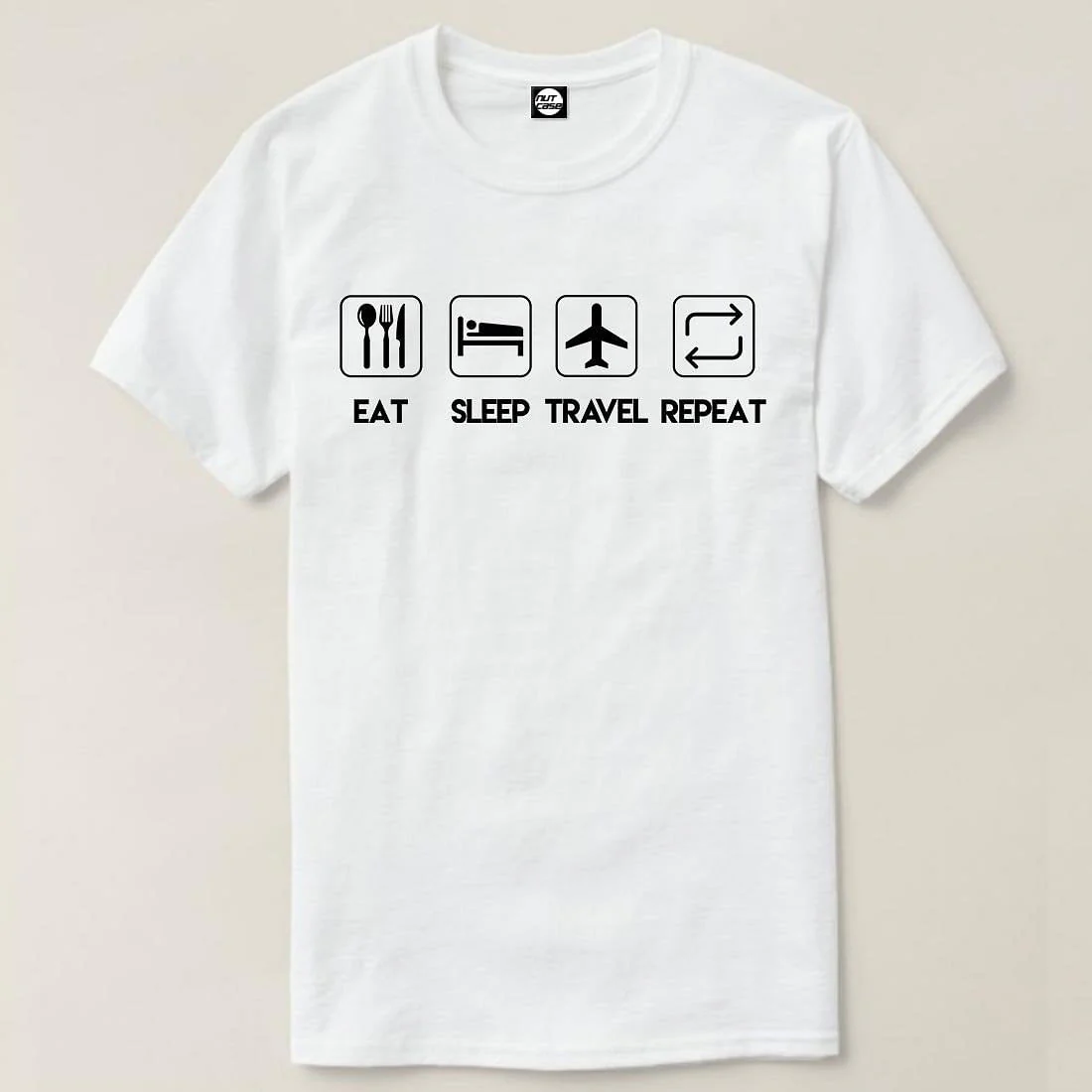 Nutcase Designer Round Neck Men's T-Shirt Wrinkle-Free Poly Cotton Tees - Symbol of Life Style - Image 4