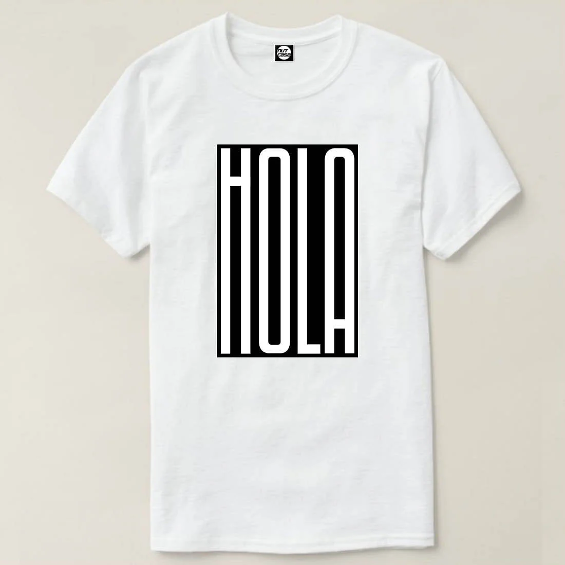Nutcase Designer Round Neck Men's T-Shirt Wrinkle-Free Poly Cotton Tees - Hola - Image 4