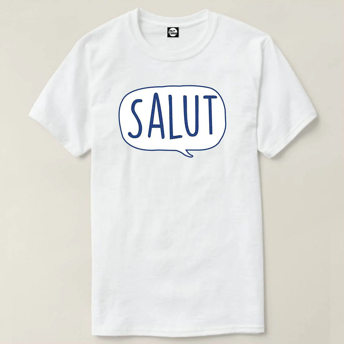 Nutcase Designer Round Neck Men's T-Shirt Wrinkle-Free Poly Cotton Tees - Salut - Image 4