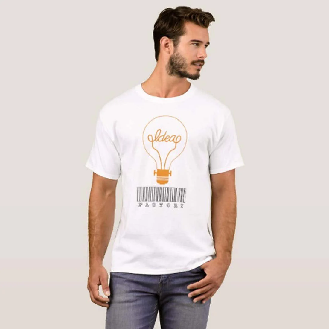 Nutcase Designer Round Neck Men's T-Shirt Wrinkle-Free Poly Cotton Tees - Idea - Image 3