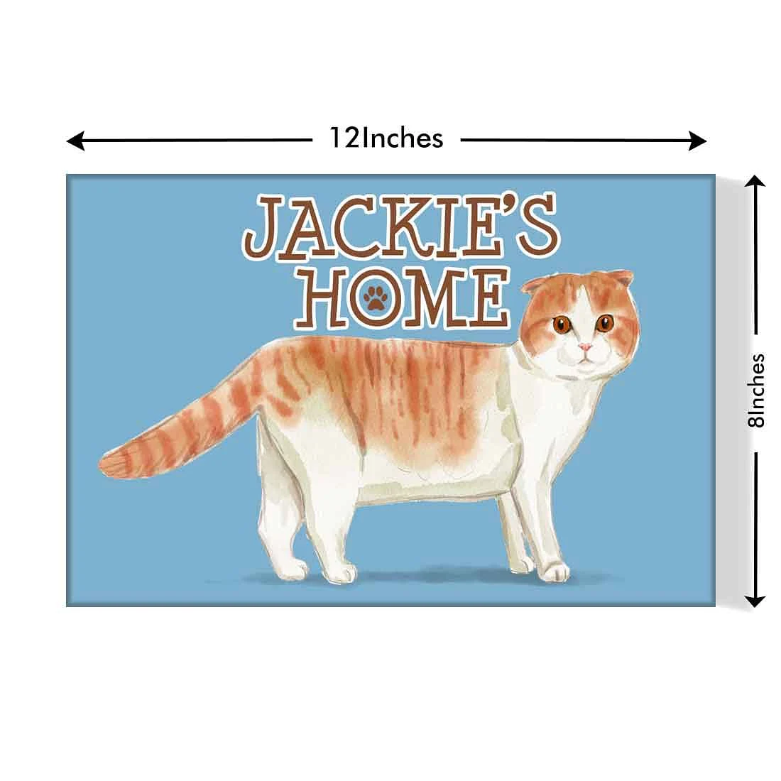 Personalized Cat Name Plate For Home - Scottish_fold - Image 3