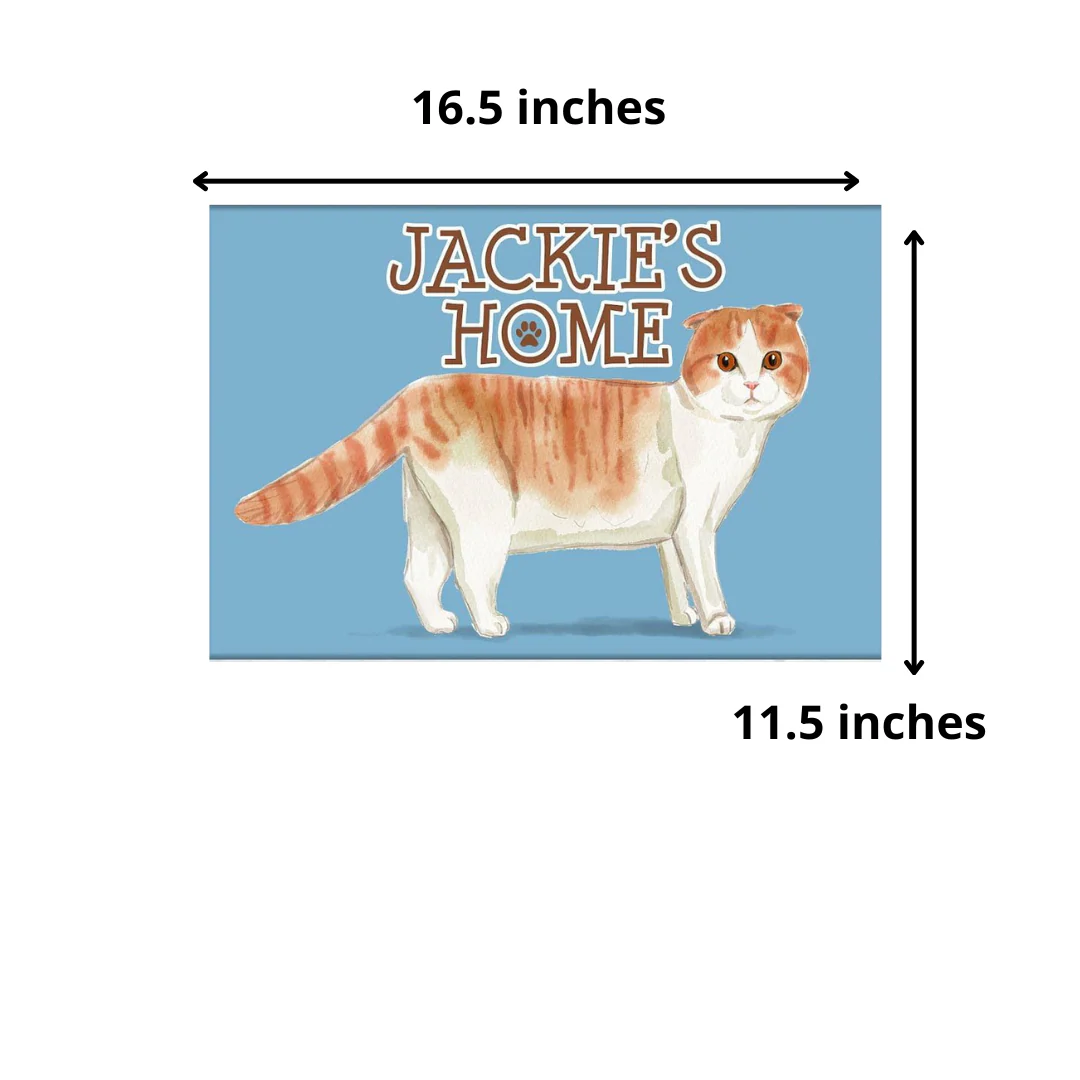 Personalized Cat Name Plate For Home - Scottish_fold - Image 5