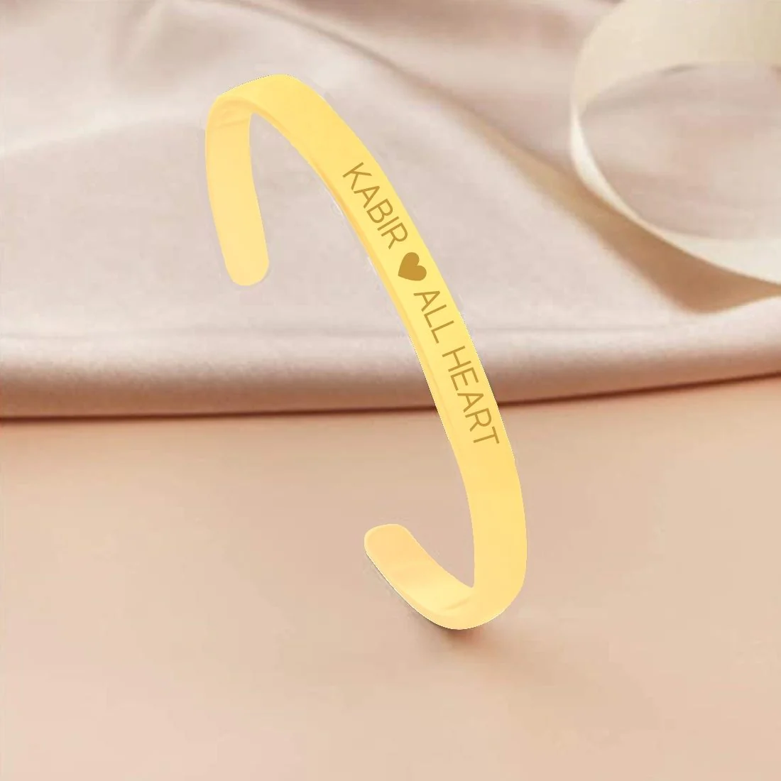 Custom Bracelets for Men Engraved Name Valentines Day Gift - Rose Gold Plated/Black Rhodium/Gold Plated - Heart - Image 16
