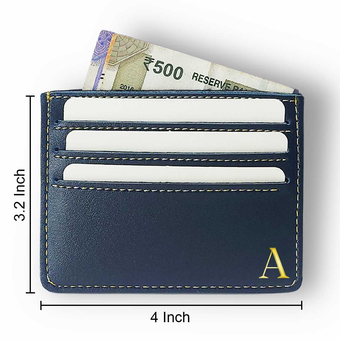 Custom Business Card Holder Case for Men - Monogram - Image 6