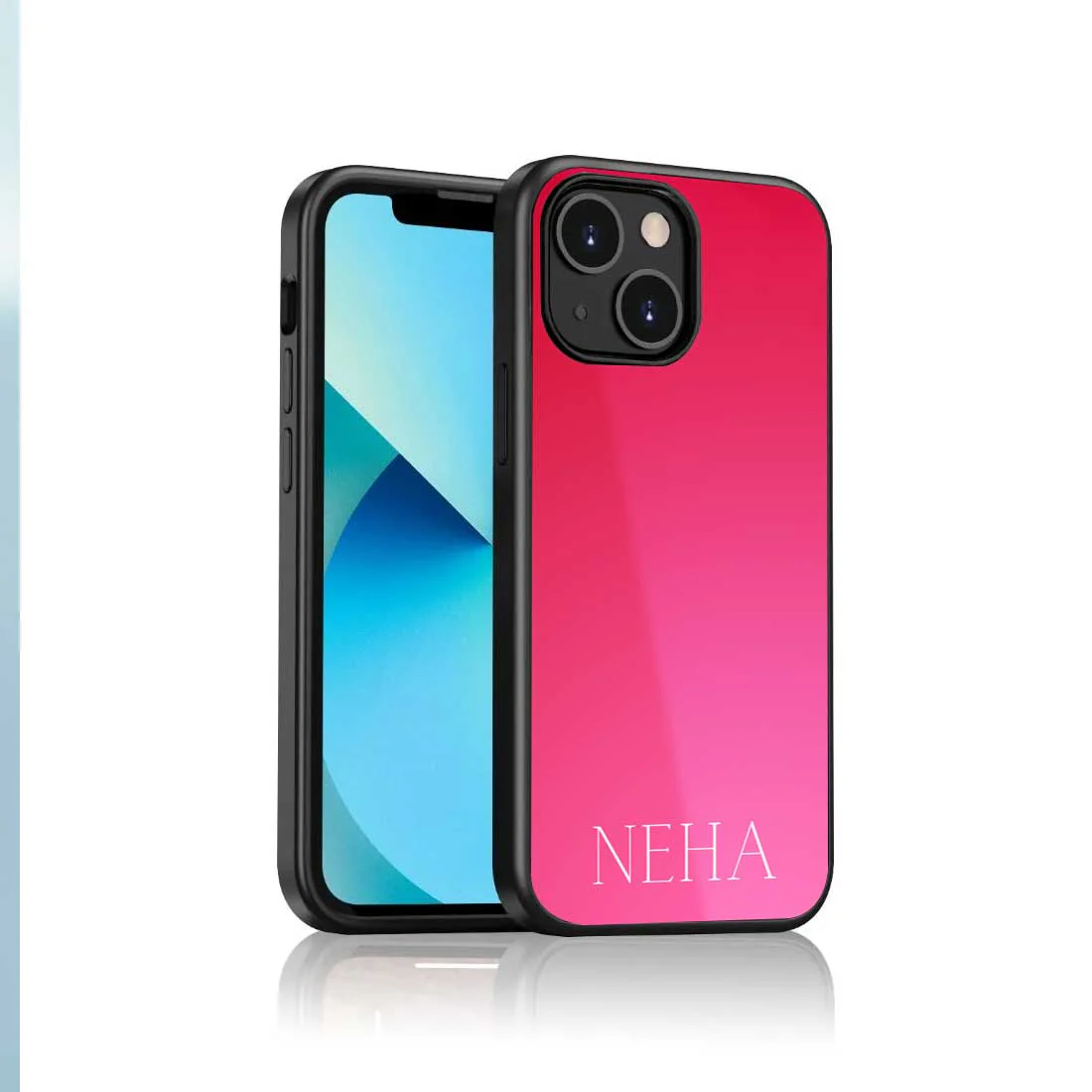 Custom Case for iPhone 13 Cover Back Case Mobile Cover With Name - Gradients